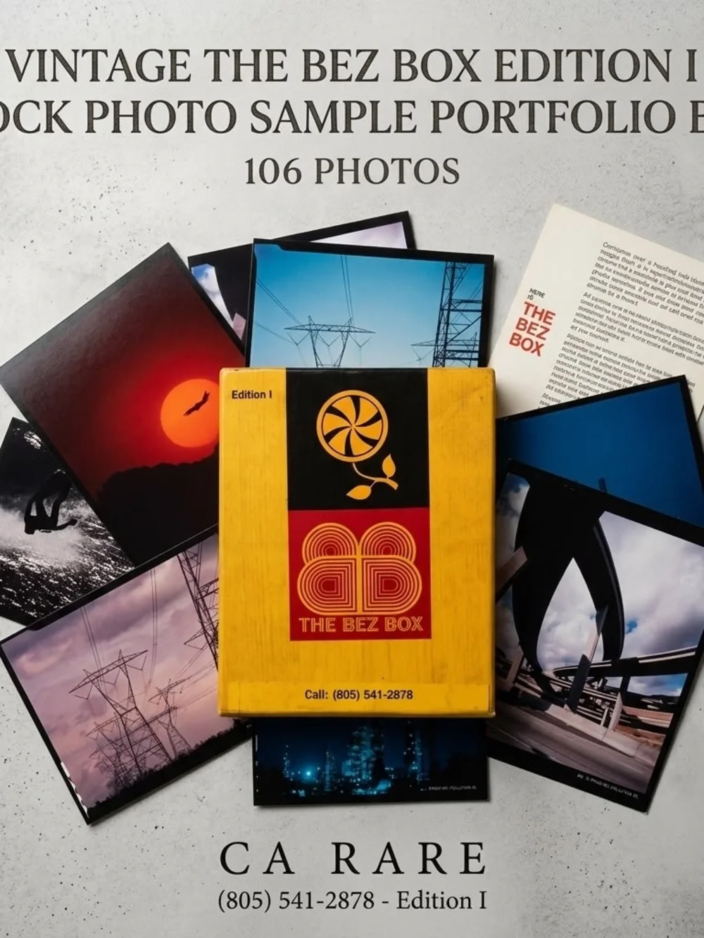 Vintage The Bez Box Edition I Frank Bez Stock Photo Sample Portfolio Box